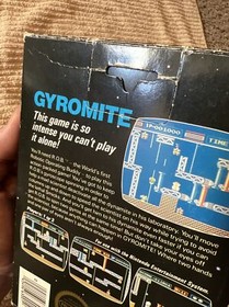 Gyromite Matte Sticker Seal 1st Print Nintendo NES Test Market Black Box RARE