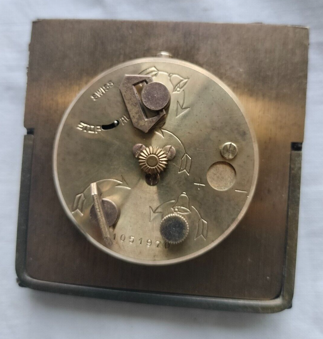 Looping 15 Jewels Swiss Made 8 days key handwinding alarm table