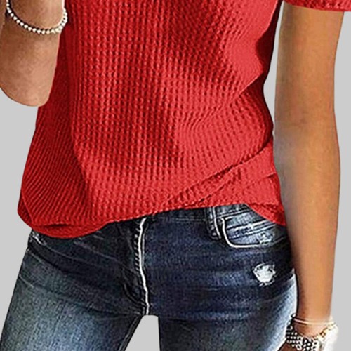 Plus Size 6-20 Women T Shirt Tops Ladies Short Sleeve Casual Loose V Neck Blouse - Picture 17 of 31