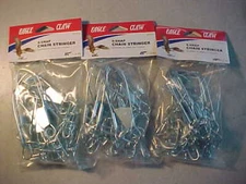 3 NEW Eagle Claw Chain StringerS 9 Snap 46 inch WALLEYE BASS CRAPPIE FISHING JIG