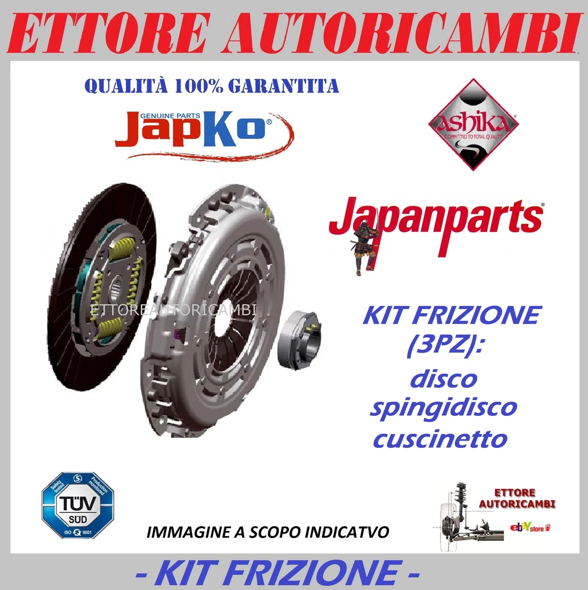 SACHS 3000 954 221 - Kit Frizione Completo Per Hyundai Matrix (FC) Dal 2001 Al 2010