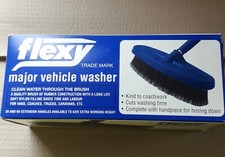 Flexy COMMERCIAL vehicle wash brush rubber construction  STIFF nylon bristles.