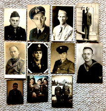 Vintage Photograph Lot of Of 11 Soldiers, approx. WW ll, Photos approx. 5 "x 4"