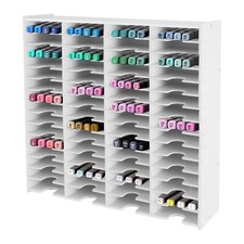 60  Slots Ink Pad Storage Holder Craft Stamp Pad Organizer Desktop Wall  Mount