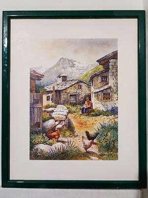 Schönes Gemälde, Kunstdruck signiert Jean-Marc Chamard Co-Edition Bernard Grange