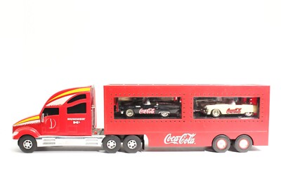 Coca Cola Hummer H2 Tractor Trailer Truck with 2 Cars Lighted | eBay