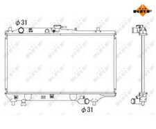 Kühler, Motorkühlung NRF 53322 für Mazda 323 F IV