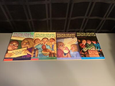 Third Grade Detectives Series 4 Book Lot 1 3 4 & 10 Homeschool Teacher Stanley