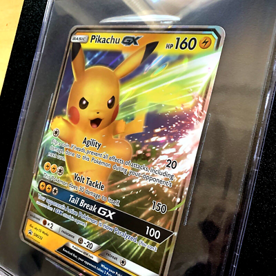 BGS 9 MINT 2019 PIKACHU AND EEVEE GX OVERSIZED P #SM232 HOLO FULL