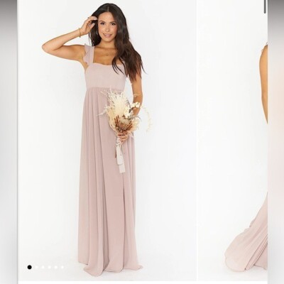 SHOW ME YOUR MUMU June Maxi Dress cream color gown womens size L prom  wedding | eBay