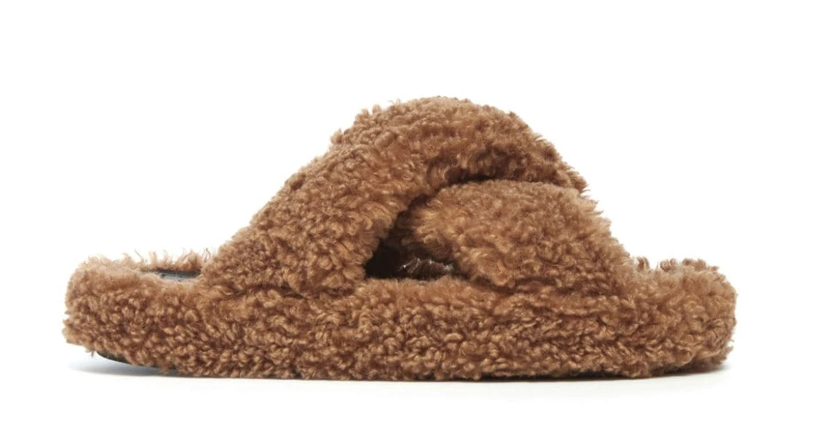 Apparis Women's Biba Luxe Teddie Faux Fur Slippers Hazelnut, Brown