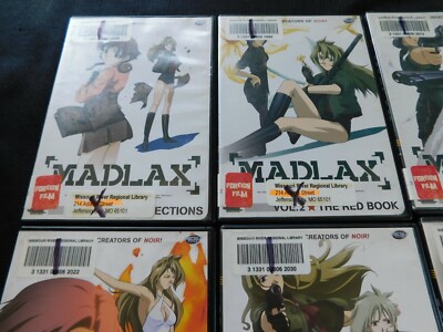 Madlax Anime DVDs Lot Vol. 1-7 Ex-library ADV Films English