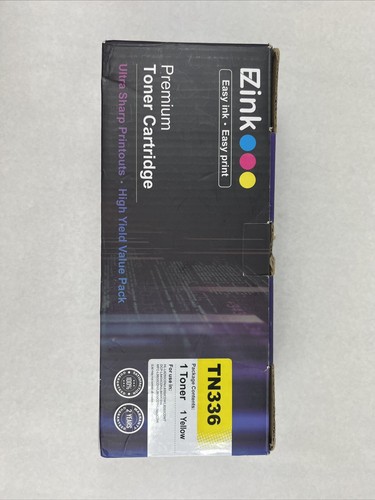 EZink Premium Toner Cartridge TN336 Yellow New Sealed NIB Ultra Sharp Printouts - Picture 9 of 9