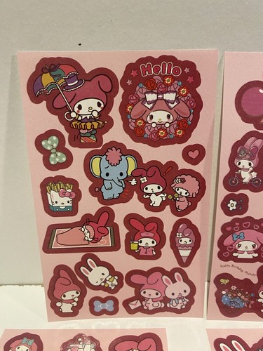 10 Pcs Sanrio My Melody Pens 20 Sheets Of My Melody Stickers & Badge Gift J2 - Bild 10 von 17