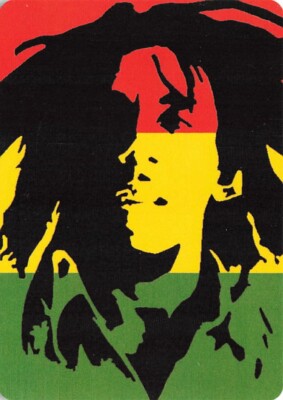 Bob Marley Reggae Singer Single Swap Playing Card - 1 card
