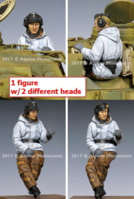 Alpine Miniatures 35239, WSS Panzer Gunner Winter, Maßstab 1:35