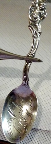 Anoka Minnesota 4" Sterling Souvenir Spoon Cherub Handle .35 ounce - Picture 3 of 5