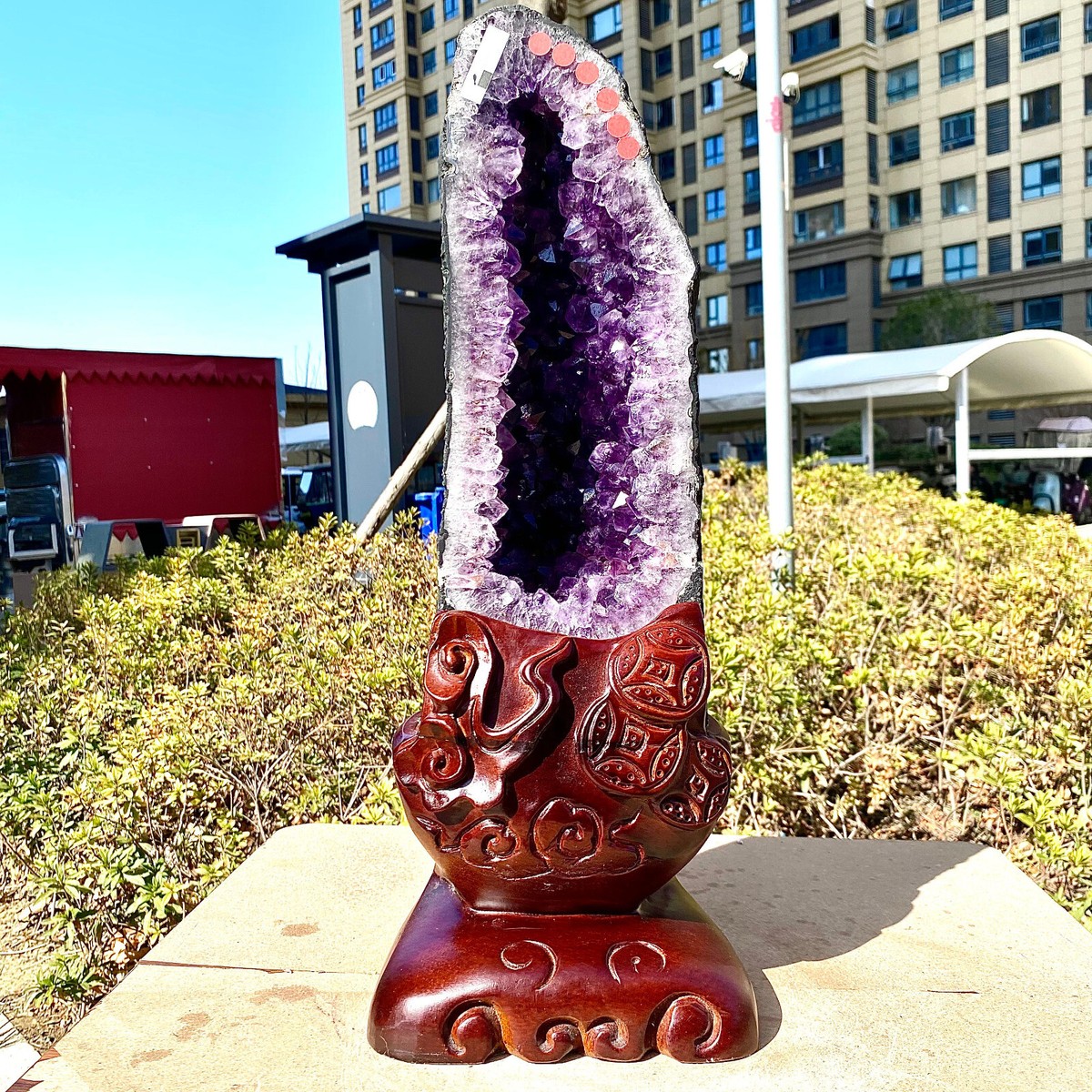 17.64LB Natural Brazilian Amethyst Crystal Cave Stone Cluster Quartz Geode  Heal | eBay