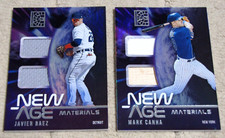 2022 Panini Capstone Javier Baez & Mark Canha New Age Materials Dual Relics
