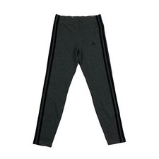Image of Adidas Grey Tight Fit 3-Stripes Leggings (Size UK 11-12 Years) - BNWT