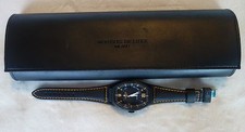 Orologio Montres De Luxe Uomo GMT Estremo Nero Arancione NUOVO