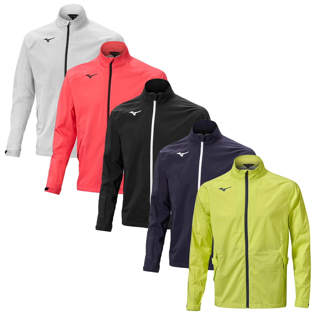 Mizuno Mens NexLite Flex Jacket Waterproof Golf Top Full Zip 