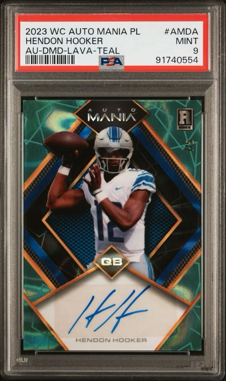 Hendon Hooker Wild Card Auto Mania Pro Look Autographs #AMDA Diamond-Kaleidoscope-Gold