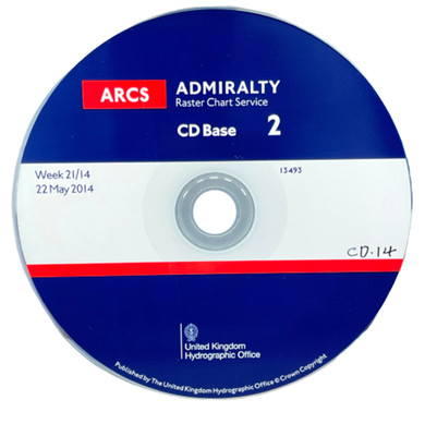 Admiralität Arcs CD Basis 2 Raster Chart Digital Offiziell Maritim 21/14 13493