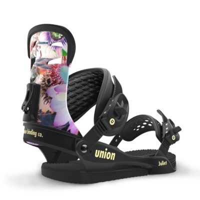 union binding company women's union juliet snowboard bindings 2026 The EXT Thermoformed EVA Bushing provides multi Union Juliet 2024 Women's Snowboard