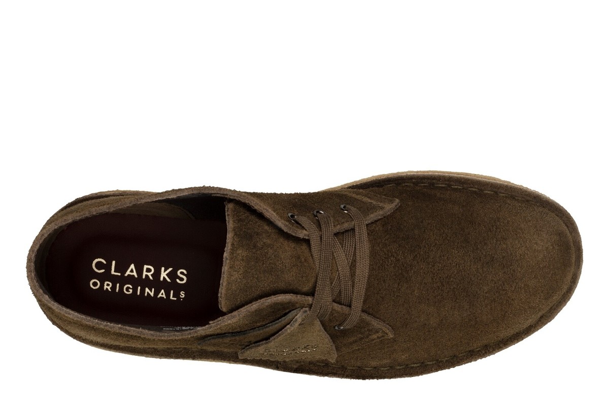 NEW Clarks Originals Men\'s 13 M Desert Coal Olive Green Suede Boots 26161692 Men main image 2