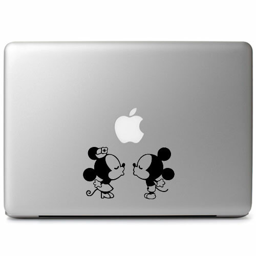 Mickey Minnie Kissing Vinyl for Macbook Trackpad laptop Car Window Decal Sticker - Picture 2 of 4