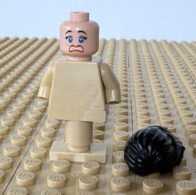 LEGO Indiana Jones, Raiders Ark: Marion Ravenwood HEAD + HAIR iaj036, 7195, 2009