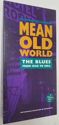 MEAN OLD WORLD  BLUES COLLECTION 1940-1994  4 AUDIO CD LONG BOX BLUES ORIGINAL