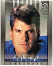 Jim Harbaugh Indianapolis Colts Donruss Portrait Studio #13 1997 8X10
