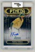 2022 Bowman Sterling Signage Autographs Black Atomic #SSAPP Pedro Pineda /10