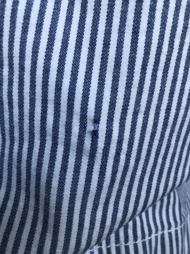 HOLLISTER Men's Stretch Bermuda Shorts Blue/White Stripe, Size 28 - Picture 8 of 8