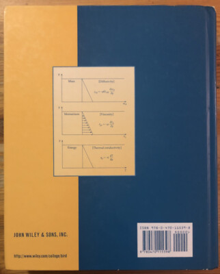 Transport Phenomena Second Edition Hardcover R Byron Bird 2007