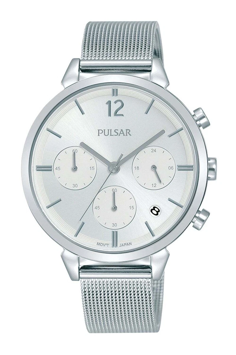 Pulsar PXDB33X PXDB33X1 - Orologio da polso da uomo, cinturino in acciaio inox colore argento