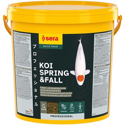 Sera Koi Professional Frühjahr Herbstfutter 21L 7kg Teich Futter 3mm Körnung