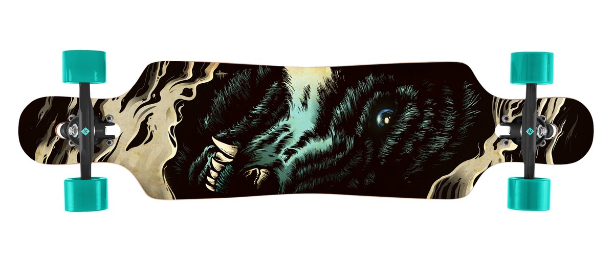 Street Surfing Longboard Complete Wolf Drop Through 9.5