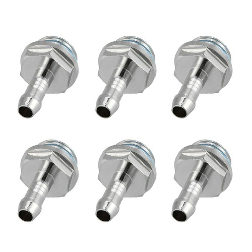 6 Pcs Barb Fittings Joint With Waterproof Sealing Ring For PC Water Cooling - Afbeelding 5 van 8