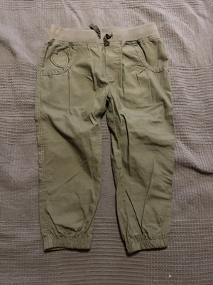 Capri Hose Stoff Mädchen Gr 128 Herz Dopodopo Khaki