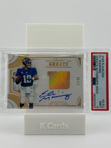 Eli Manning 2025 Panini Flawless Greats Gold Auto PSA 9 /25 Giants SSP