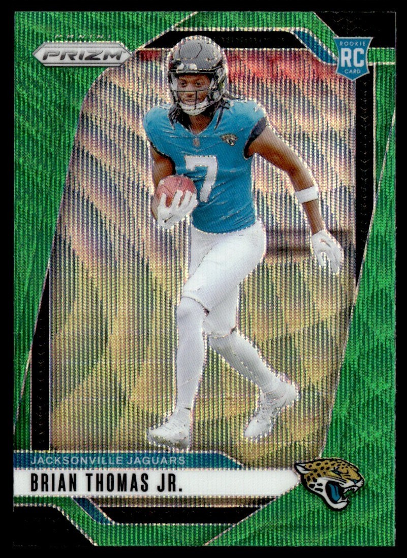 2024 Panini Prizm Green Wave Brian Thomas Jr. RC #314