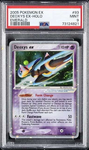 Pokemon Deoxys EX Holo Emerald 93/106 PSA 9 Mint