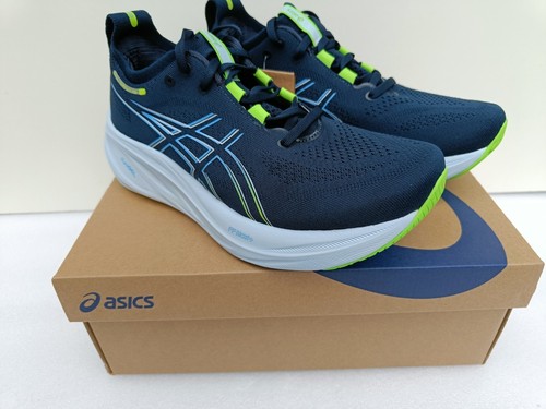 Zapatillas de deporte para mujer ASICS Gel-Nimbus 26 azul francés/lima eléctrica talla 6 del Reino Unido - Imagen 2 de 12