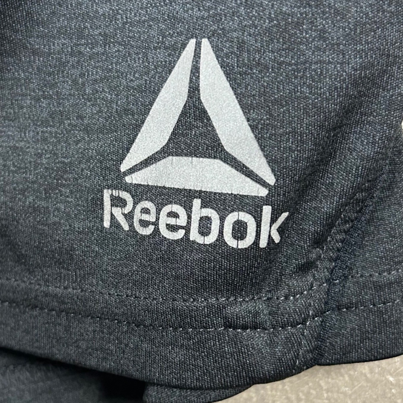 Reebok Mens Dark Gray Speedwick Athletic Shorts 2XL Polyester Workout Gym thumbnail 2