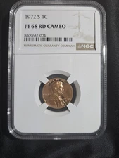 1972 S 1c PF 68 RED CAMEO DDO DDR - NGC Cert #8409632-004