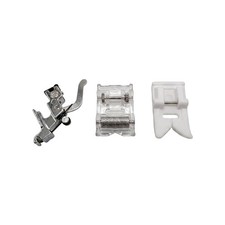 Nähfuß-Set Rollen+Teflon+Halter Snap-On fü...