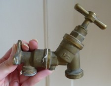 Mosiężny zewnętrzny wąż ogrodowy Union Bib Kran 1/2" ~ do węża ogrodowego i płyty ściennej